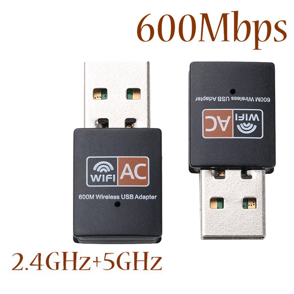 

Kebidu 2.4GHz+5GHz 600mbps Wireless Network Card Wifi Antenna USB Wifi Adapter For Windows XP/Vista/7/8/8.1/10 Mac
