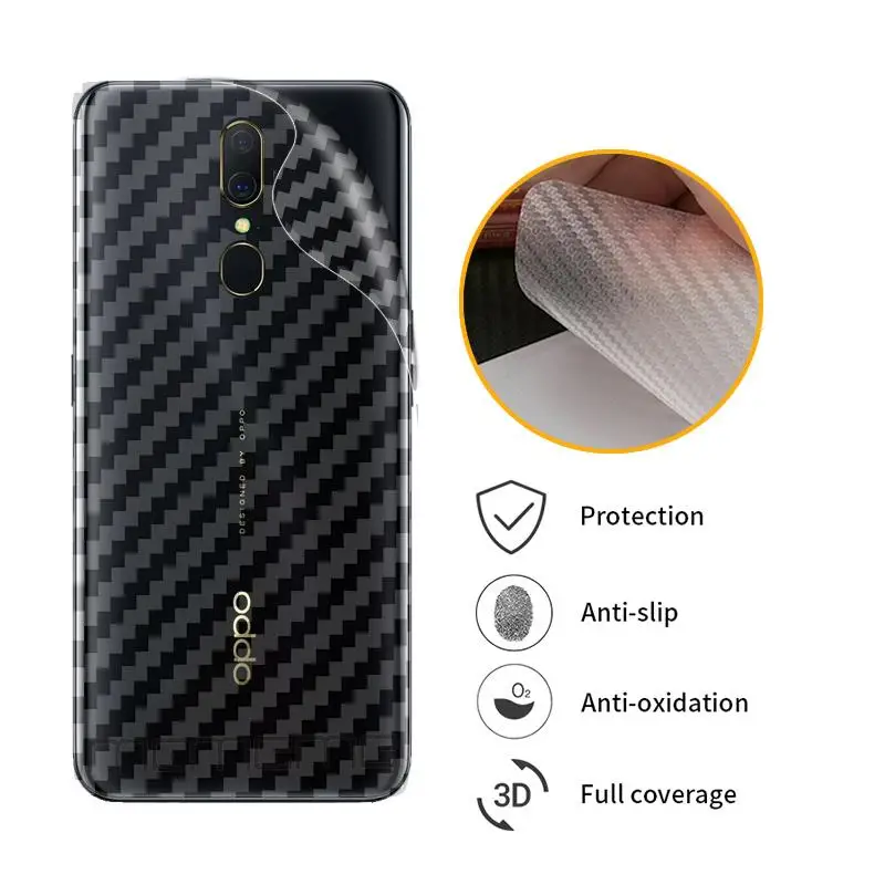 3D защитная задняя пленка из углеродного волокна для OPPO A1 A71 A83 A3 A9 A9X A77 F5 Youth F7
