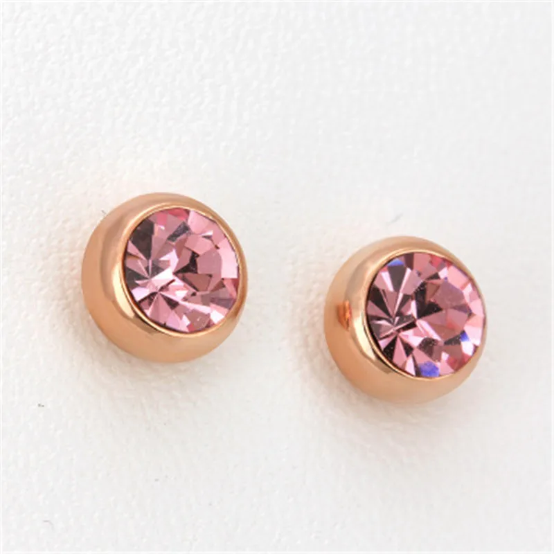 PISSENLIT Women Jewelry Statement Korean Fashion Earrings pendientes mujer moda 2019 Pink Blue Black Round Rhinestone | Украшения и
