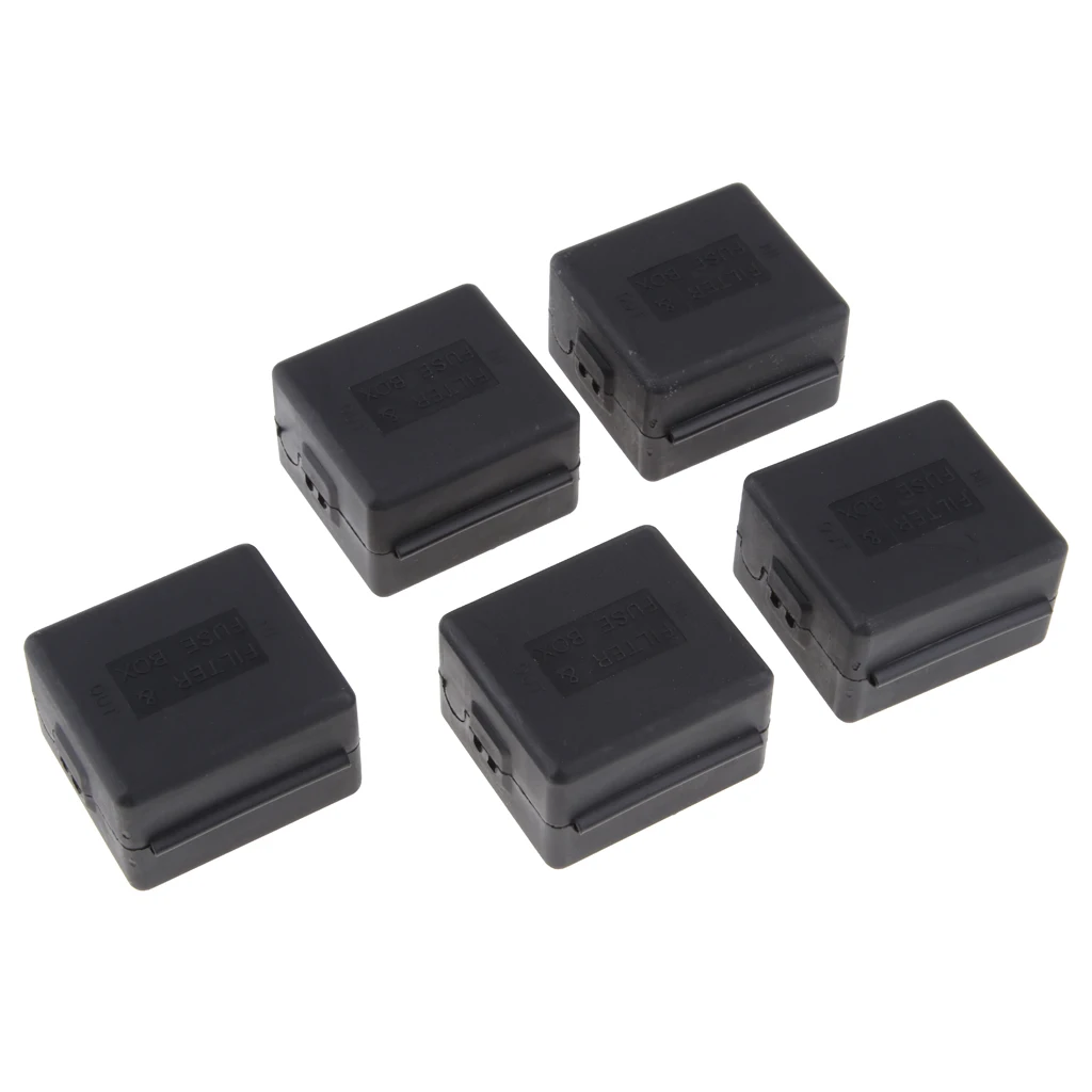 5 Set Fuse Housing Box Case Cover Protector For Automobile And Motorcycle Applications &amp Built-in Fuses 42*26*38mm | Автомобили и