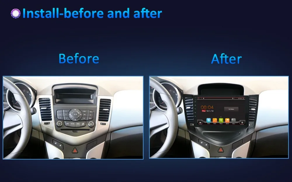 Bosion для Chevrolet Cruze 2009- Android 9,0 Авторадио автомобильный мультимедийный плеер gps навигация головное устройство с wifi BT RDS USB