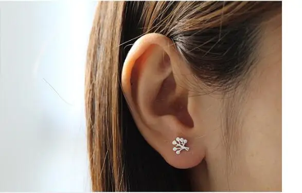 Fashion Women Jewelry Hypoallergenic Tree Stud Earrings For Girls Party EH649 | Украшения и аксессуары