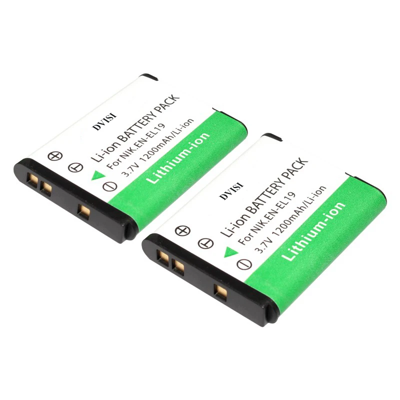 4 шт. 1.2Ah EN EL19 ENEL19 аккумуляторная батарея с USB зарядным устройством для Nikon Coolpix S3100