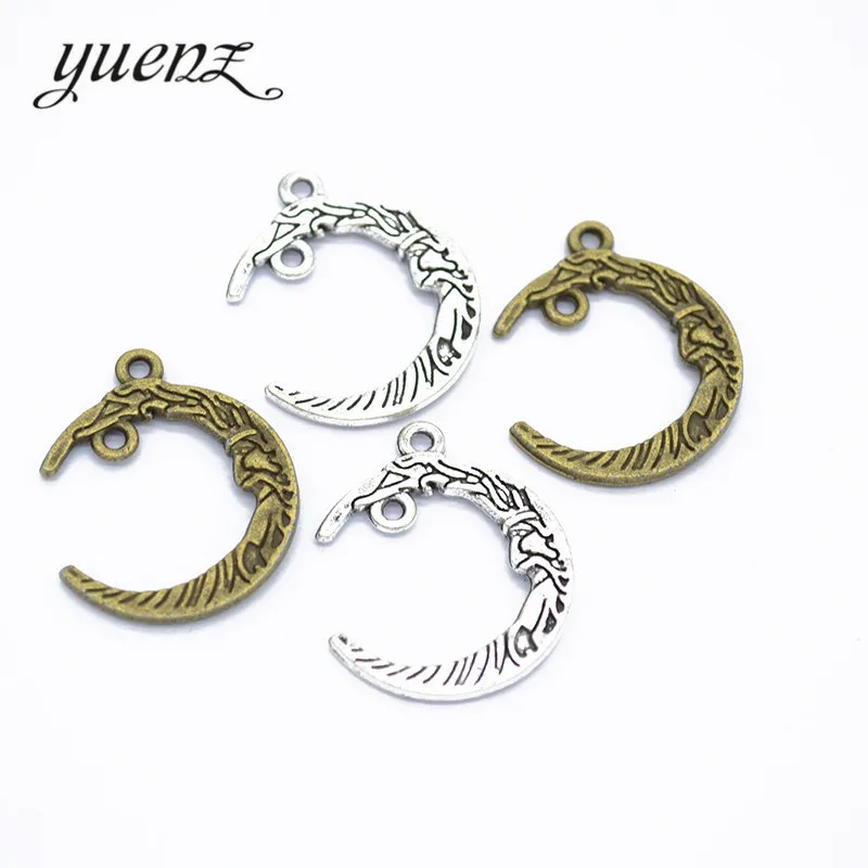 YuenZ 20 шт. moon Подвески Подвеска diy ювелирных изделий 26*21 L611|Шармы| |