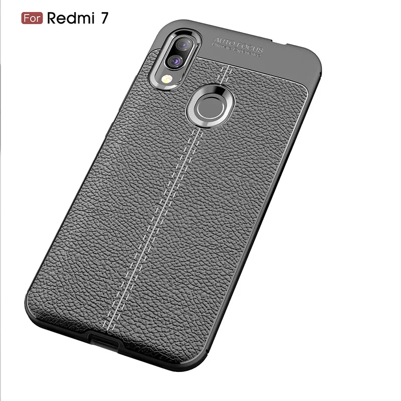 Роскошный Ударопрочный силиконовый чехол для xiomi xiaomi redmi 7 чехлы мягкая задняя