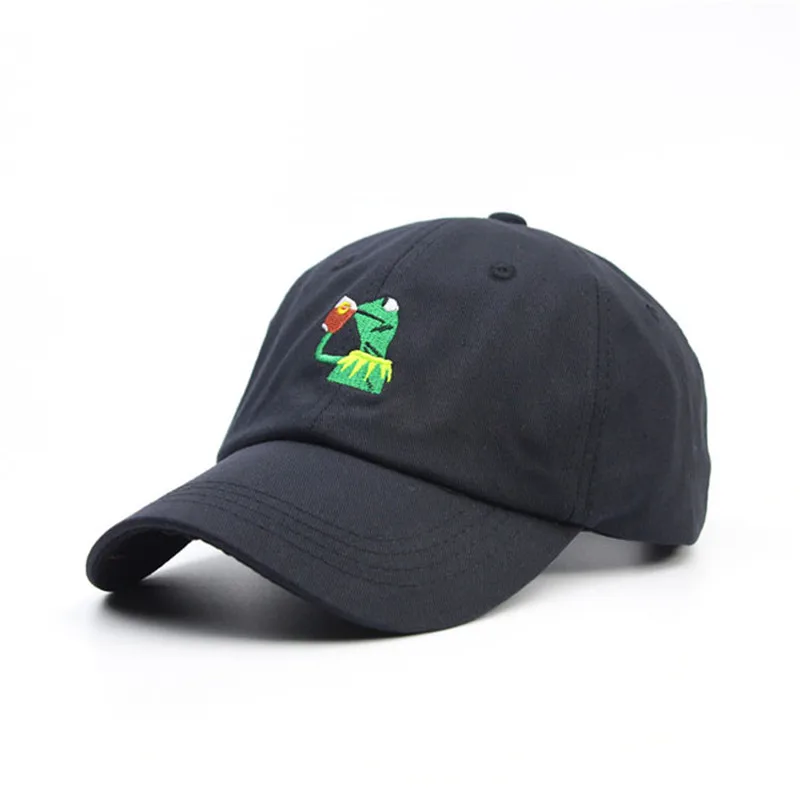 DAD Cap нового чемпионата шапки лягушка чай Snapback Кермит в стиле хип хоп шляпы
