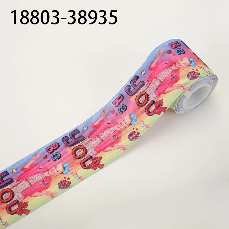 Новинка 50Y3 &quot75 мм красивая девушка JoJo лента с рисунком напечатанная grosgrain Сделай