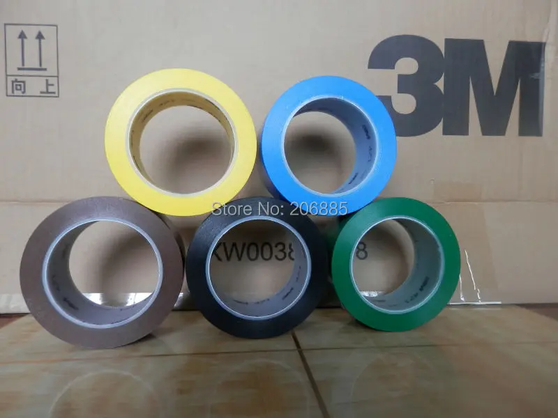 

100% оригинальная 3M 471 Предупредительная лента черного цвета 50 мм * 33 м 24 рулона/коробка