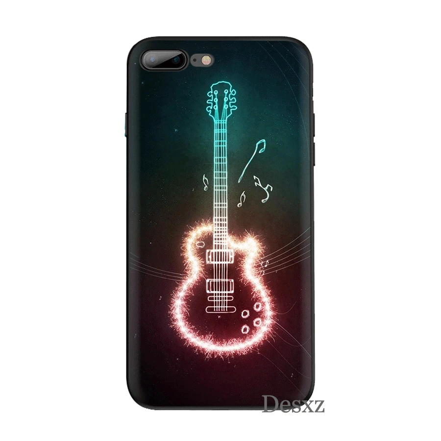 Силиконовый ТПУ чехол для телефона с гитарным усилителем Marshall iPhone 11 Pro X XS Max XR 6 6s 7 8