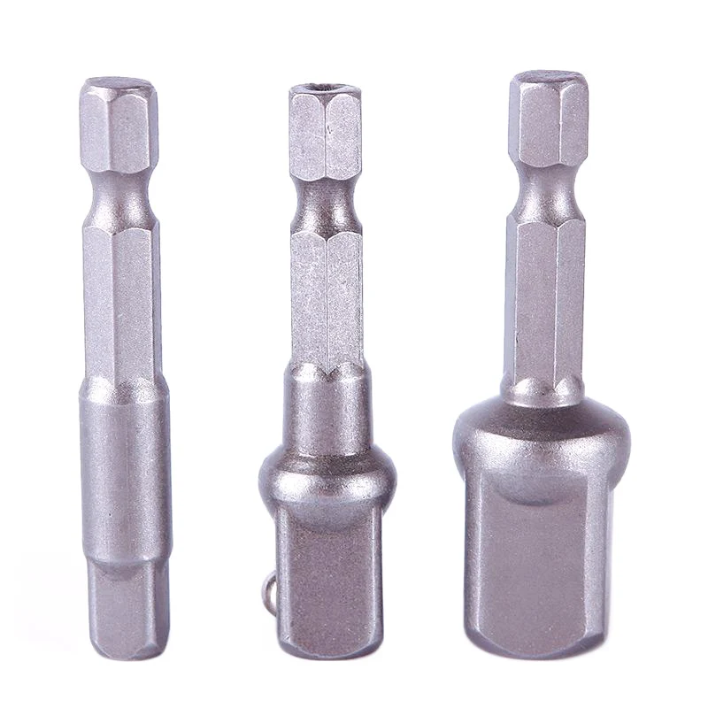 

New High Quality 3 Sizes/Set 1/4" 3/8" 1/2" Socket Adapter Set Hex Shank Impact Driver Drill Bits Hand Tools Set#69204