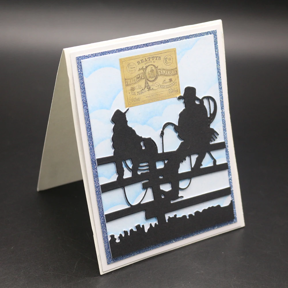 Вырубные металлические штампы лучший друг трафареты DIY Свадебный Рождественский