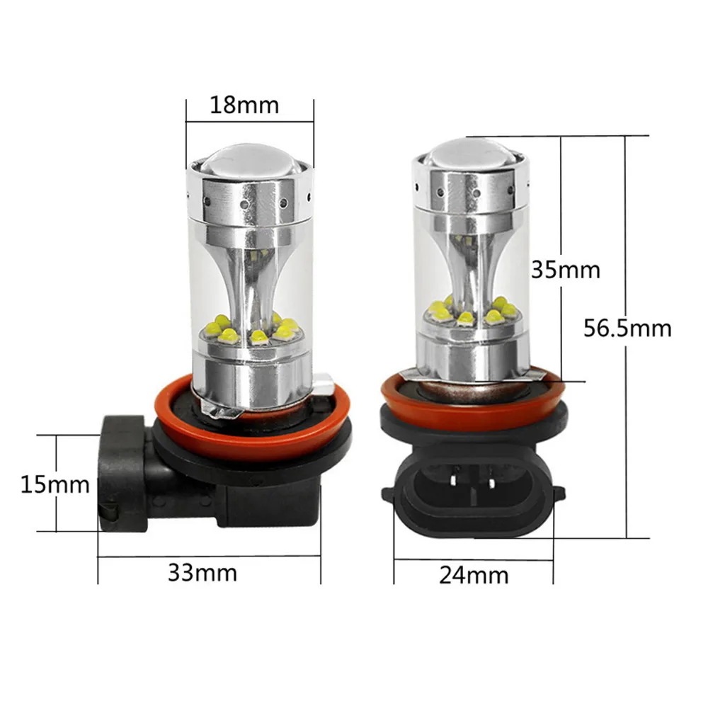 LED Cone Power High Brightness Fog Lamp 12SMD H8 H11 60W 12V-28V | Автомобили и мотоциклы