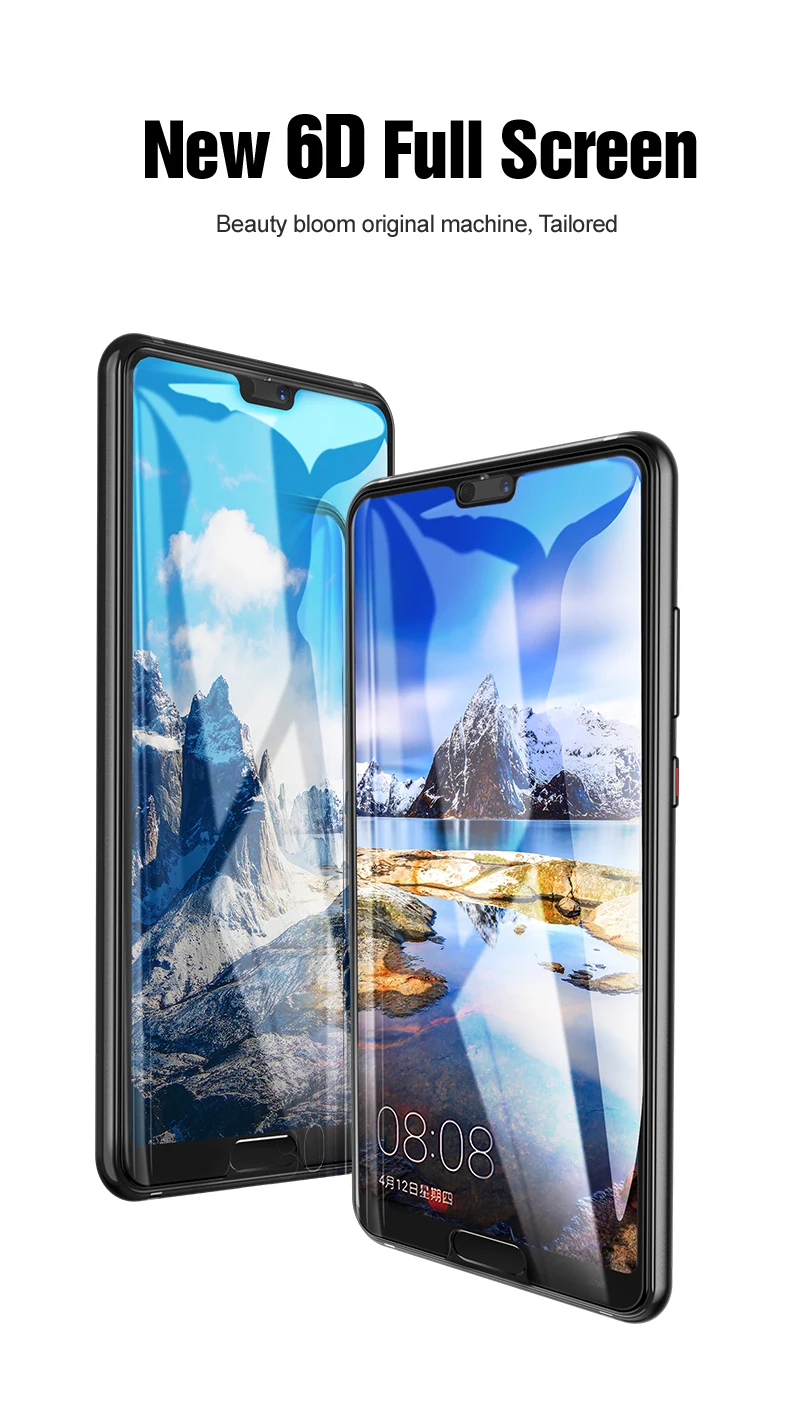 VPOWER p20 pro Защитное стекло для экрана для huawei p20 p20 pro 6D 5D полное защитное стекло 9h защитная пленка из закаленного стекла
