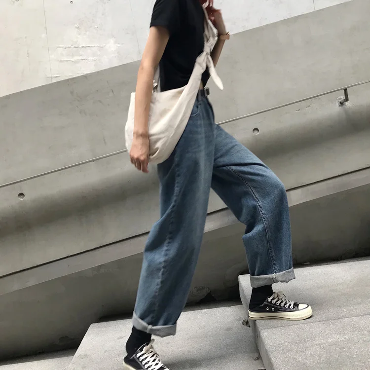 Mihoshop Ulzzang Корейская женская модная одежда осень Высокая талия повседневные