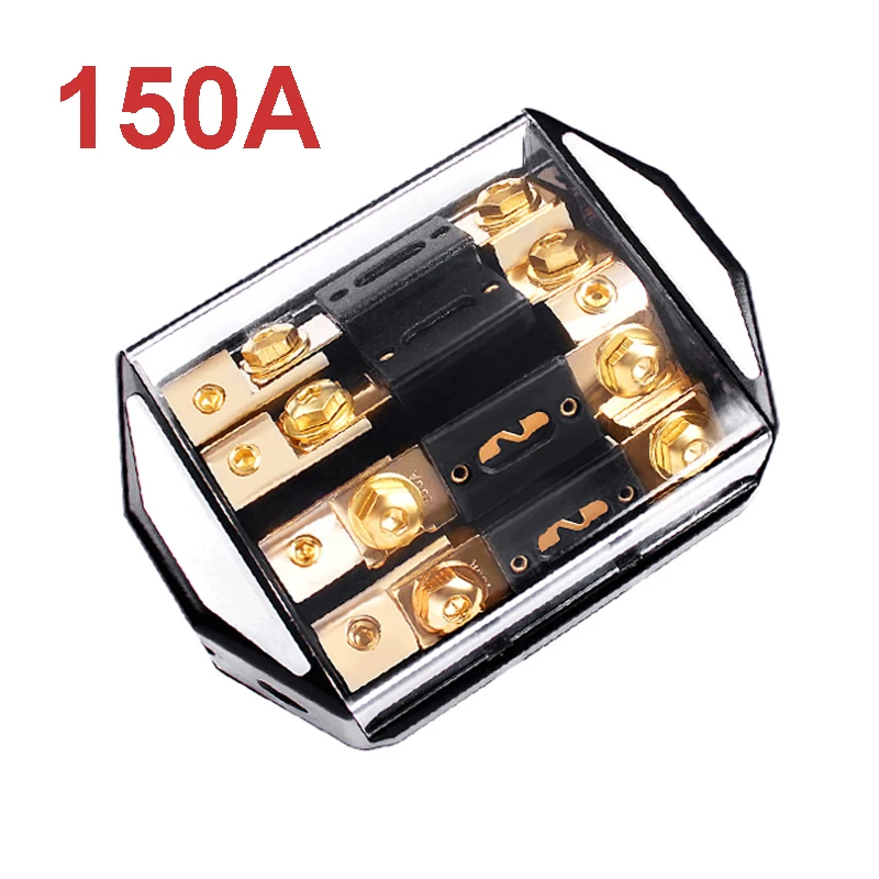 12V 24V 1 IN 4 Ways OUT Car Audio power страховое сиденье предохранитель 100A-300A вилка болт предохранители держатель Fusibles Авто Высокое качество - Цвет: Розовый