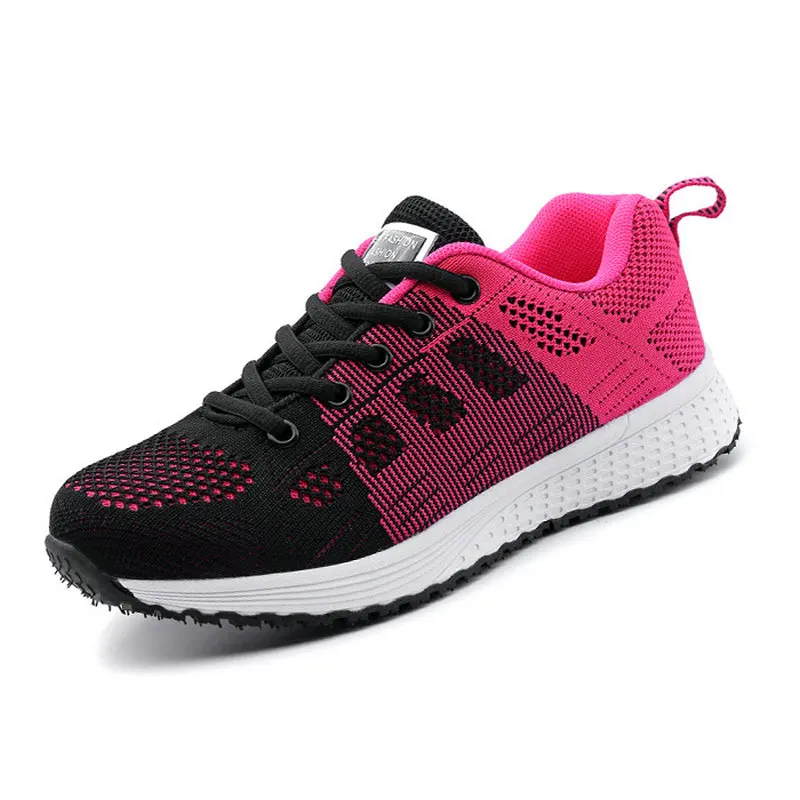 

2018 new Sport Women Cushion Sports Shoes Outdoor Breathable Rose Mesh Sneakers Woman Athletic Cushioning Running Shoe Trainers