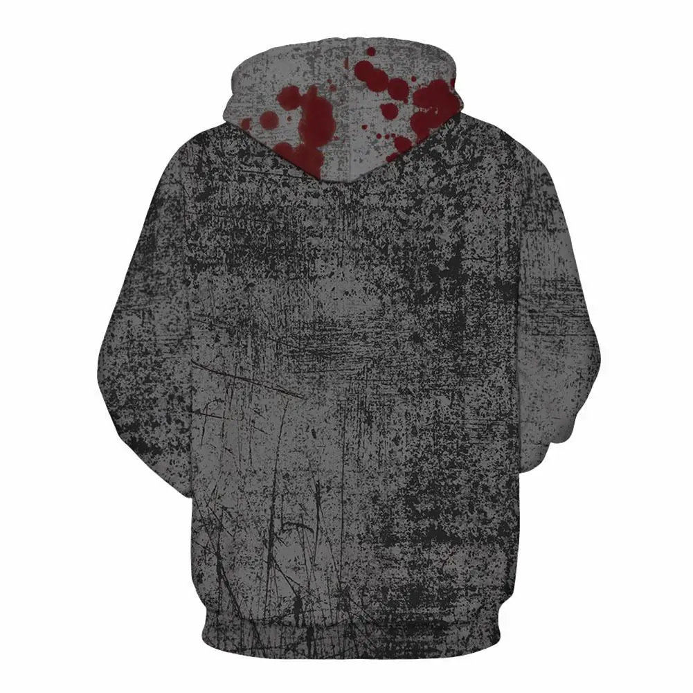 Новинка мужская и женская спортивная куртка для бега Толстовка на Хэллоуин с