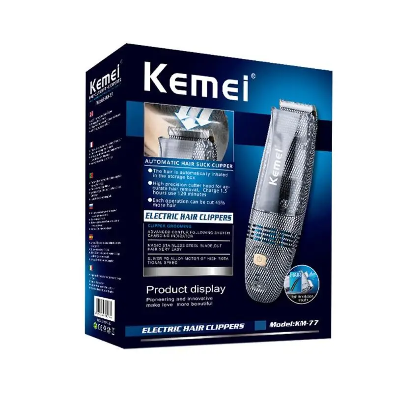 Kemei KM 77 перезаряжаемая машинка для стрижки волос профессиональная Мужская