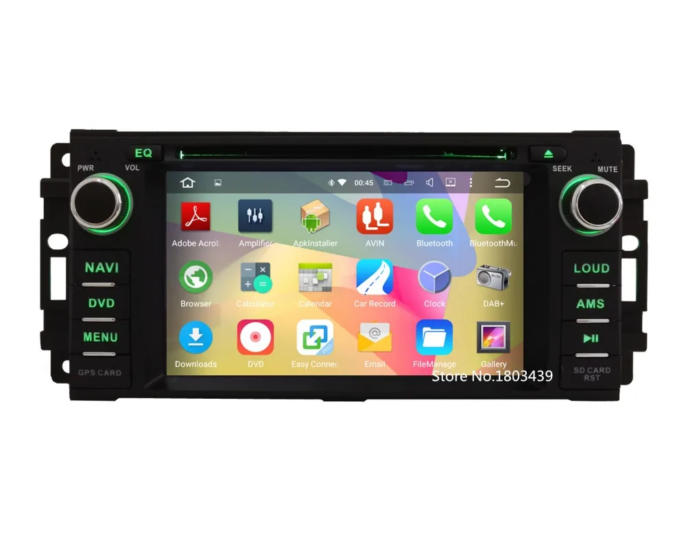 Quad Core Android 5.1.1 WIFI USB Car DVD Player Radio Stereo Screen For Jeep Wrangler/Chrysler Sebring 300C/Dodge RAM Challenger |