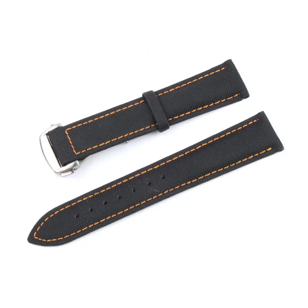 Black-orange 19 мм, 20 мм, 21 мм, 22 мм, мужские часы, браслет для Tudor Bay, Omega, Seamaster, скоростной, планета, океан, 600, ремешок, холщовые, нейлоновые Ремешки для наручных часов - Цвет ремешка: Black-orange