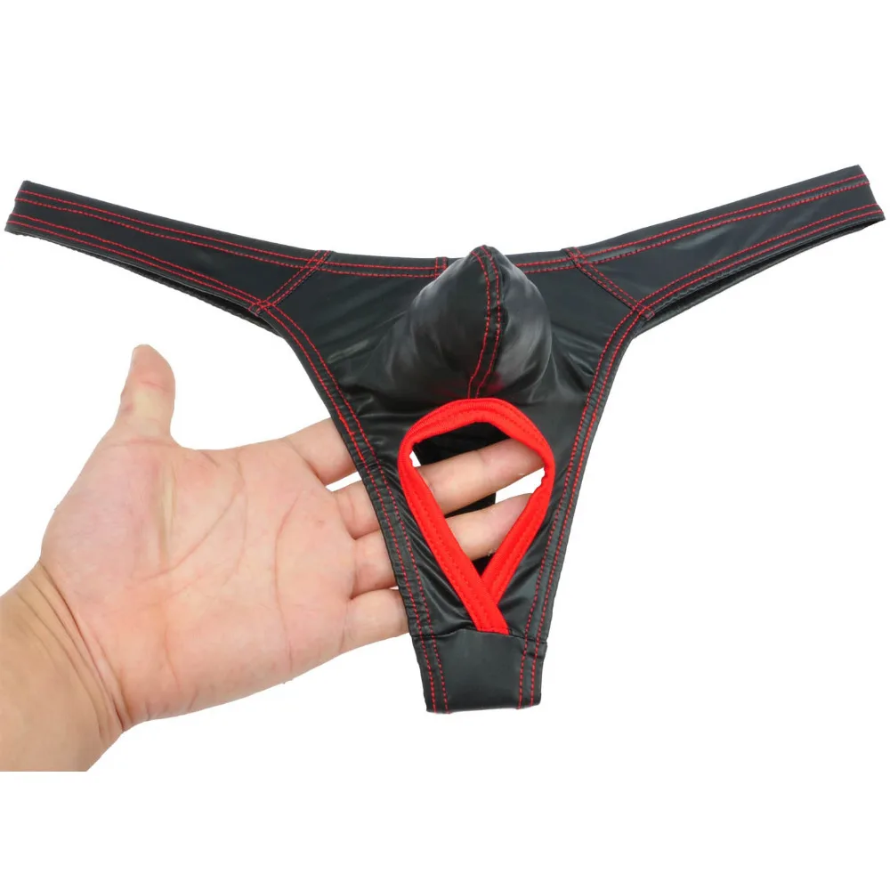 Сексуальные мужские g стринги мужское нижнее белье модные танга торчащие карманы