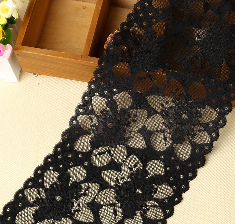5м/Интернет вещей Красивая эластичная кружевная отделка для одежды ткань лацкан ширина 18см оптовая цена Z561