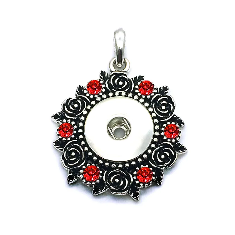 Hot Sale 129 Rhinestone 18mm Snap Button Necklace Pendant Interchangeable Charm jewelry For Women gift | Украшения и аксессуары