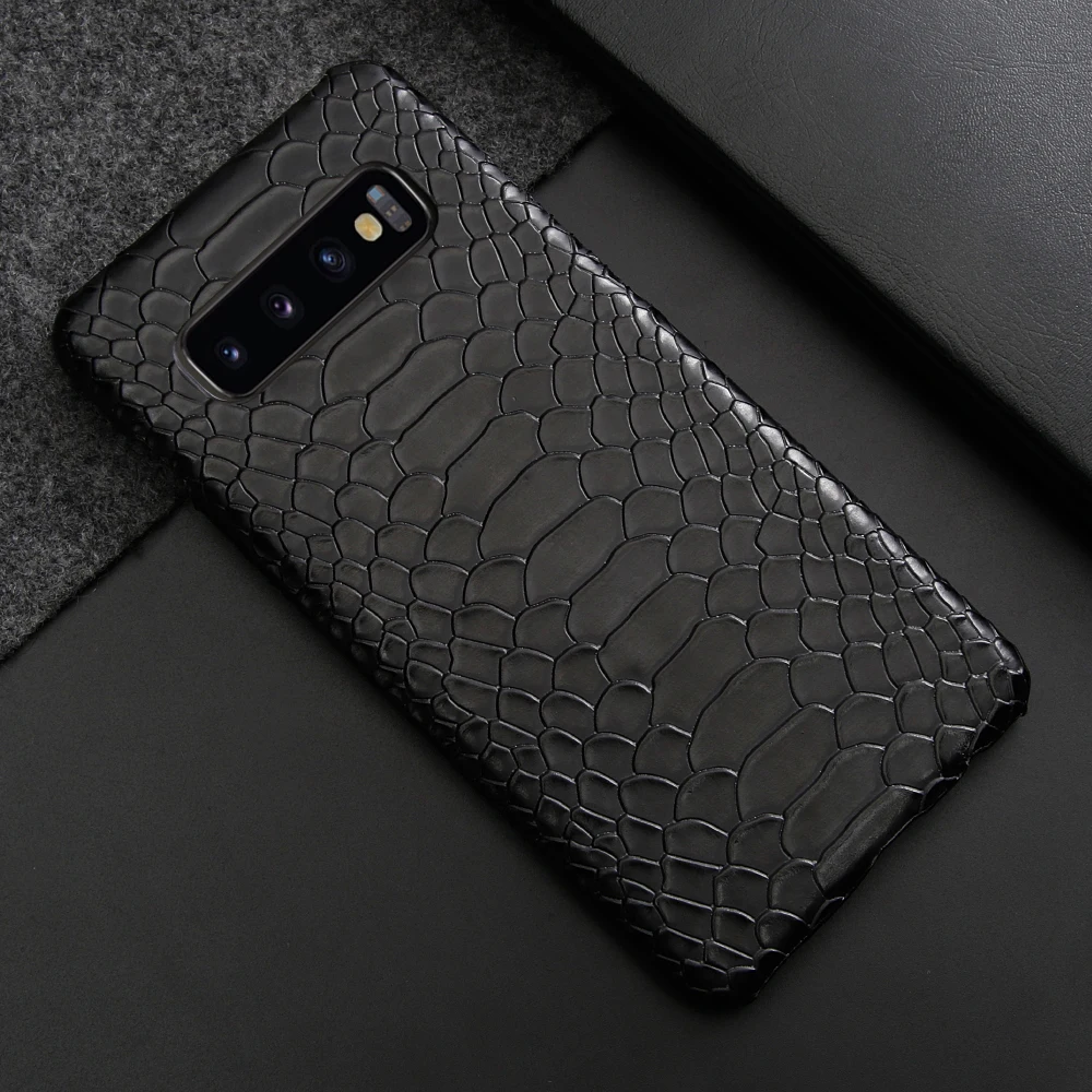 Роскошный чехол из змеиной кожи для samsung Galaxy S10 S9 Plus S10e Note 10 9 8 ударопрочный жесткий чехол для samsung S10 Plus