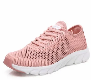 928 pink JIANBUDAN/супер-светильник; женская обувь; дышащие сетчатые летние кроссовки; Уличная Повседневная обувь для бега; женская прогулочная обувь; Размеры 35-40 - Color: 928 pink