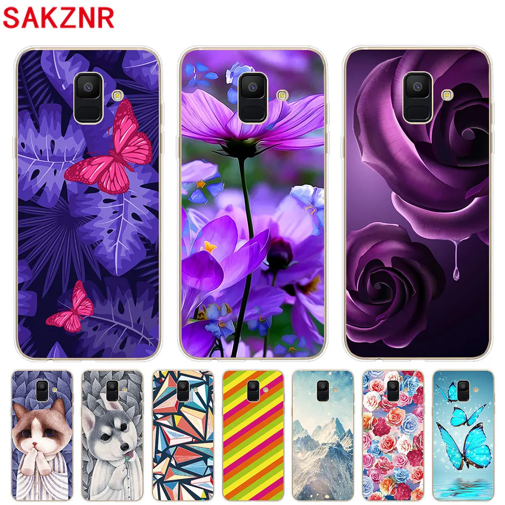 Для samsung Galaxy A6 2018 5 6 &quotчехол прозрачные с рисунком Коке Мягкий силиконовый чехол