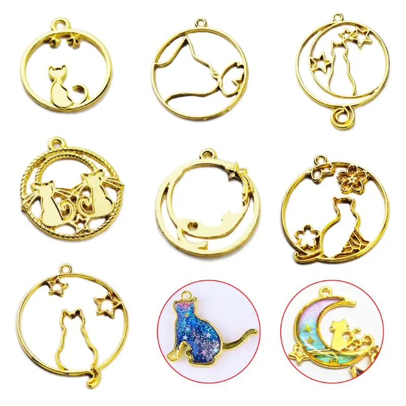 7 шт./компл. УФ-отверждаемая эпоксидная смола ажурная металлическая граница