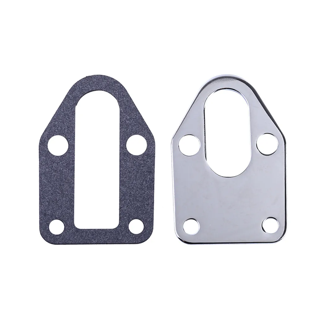 SBC хромированная Монтажная пластина топливного насоса для двигателей Chevy 283 305 327