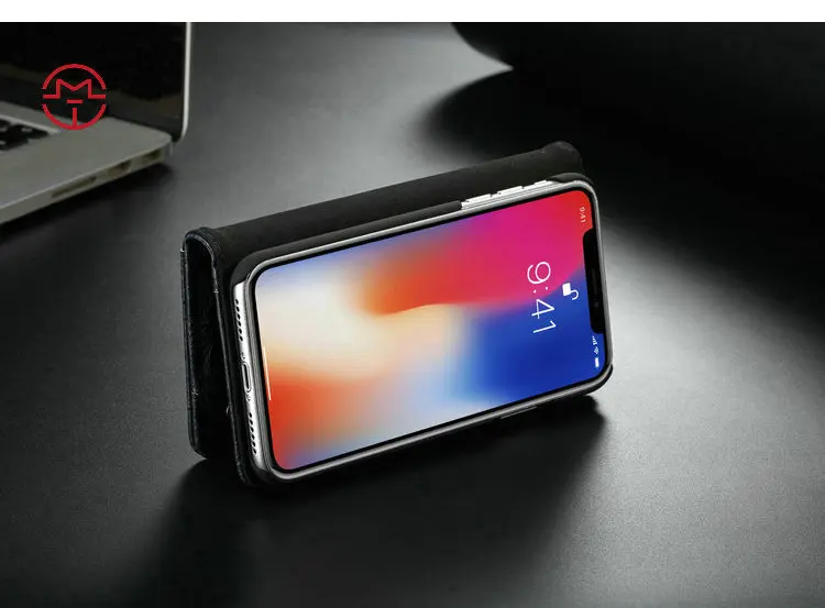 CaseMe Высокое качество кожаный чехол для iPhoneX Xs Винтаж Filp Кожаный чехол для iPhone8 7 6s плюс Чехол бумажник с 4 слот для карты