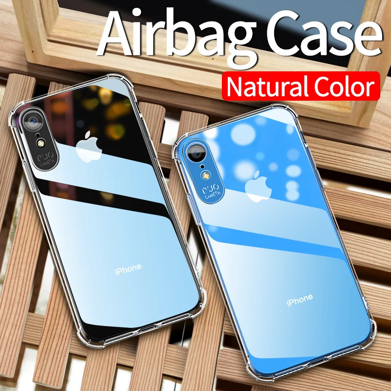 Msvii Crystal Clear Airbag Case For iPhone XS Max Soft TPU Silicone Transparent Back Cover X MAX XR Fundas Shell |