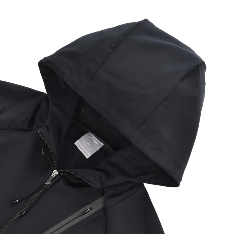 Женские беговые куртки Li Ning спортивная куртка с капюшоном и водонепроницаемой