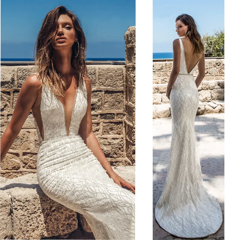 

new arrival 2021 summer sexy robe longue femme striped sequin long dress for wedding party woman formal dress backless elegant