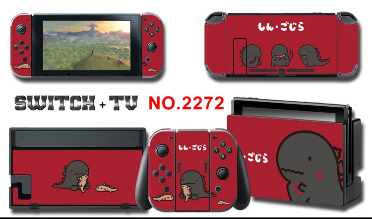 Для nintendo Switch Pain sticker консоль Dock Joy Con полное покрытие цветной бумажной кожи Закаленное стекло протектор экрана от 2000-2305