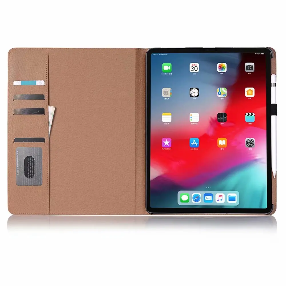 Для iPad Pro 12,9 чехол магнитный Смарт Флип кожаный чехол для книги с отделением для карт откидной Чехол для сна 12,9 дюймов