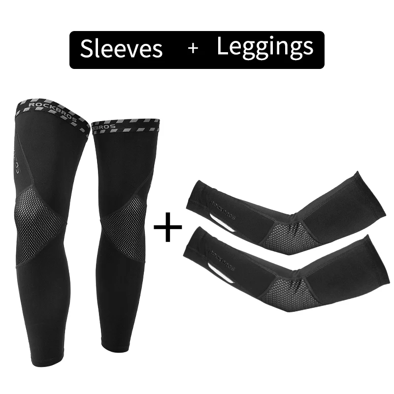 Suits ROCKBROS Зимние флисовые теплые Рукава дышащие спортивные налокотники для фитнеса нарукавники для велоспорта бега баскетбола гетры для рук - Цвет: Suits