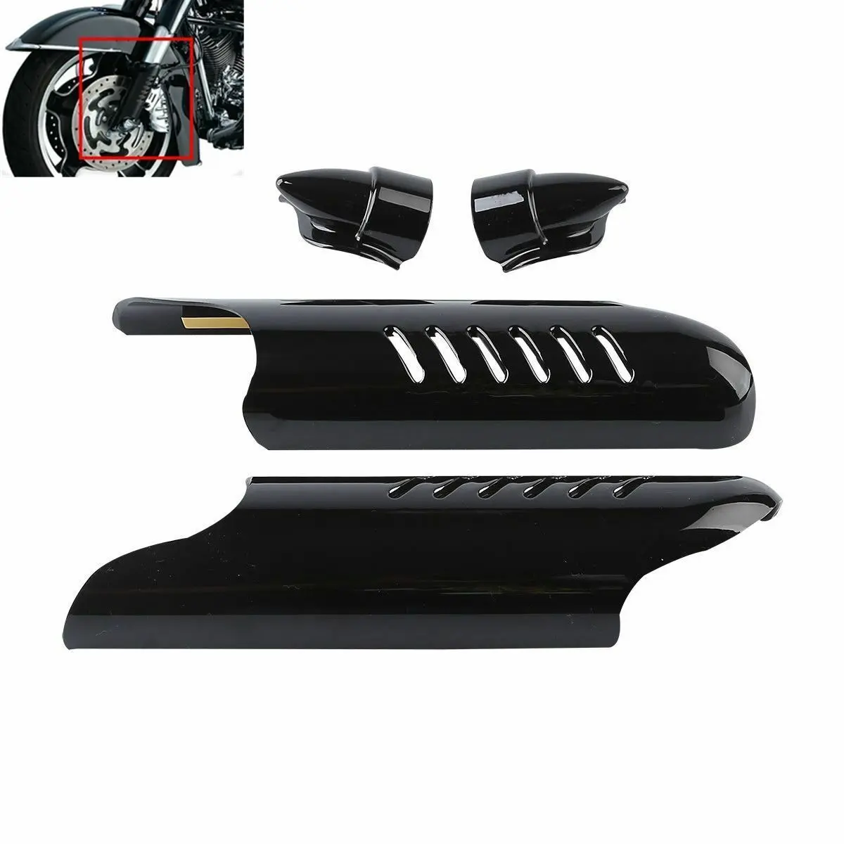 Дефлектор для нижней ножки вилки мотоцикла Защитные чехлы Harley Touring Street Electra Glide Road