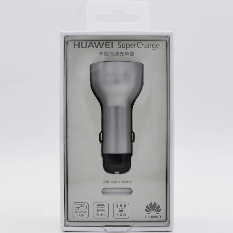 Автомобильное зарядное устройство Huawei оригинальное быстрое Mate 9 10 20 X P10 Plus P20 Pro Type
