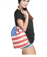 2021 make american great again trump 3d printed adult student schoolbag vintage drawstring bags usa gb uk american flag backpack