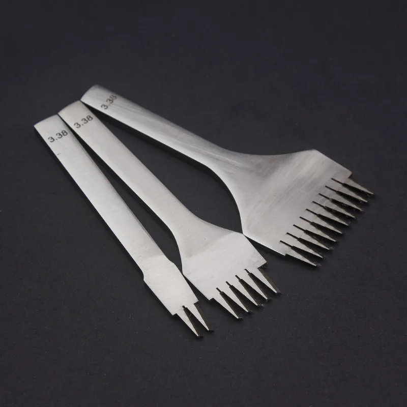 Junetree 3 шт./лот сделай сам инструменты для кожевенного ремесла 2 7/3/3.38/3 мм