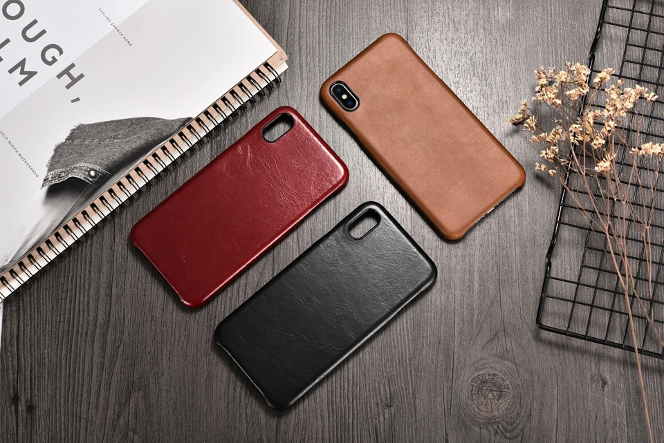 ICarer для iPhone XS Max чехол Роскошный милый тонкий Винтажный чехол из натуральной кожи защитный чехол для телефона XS Max задняя крышка