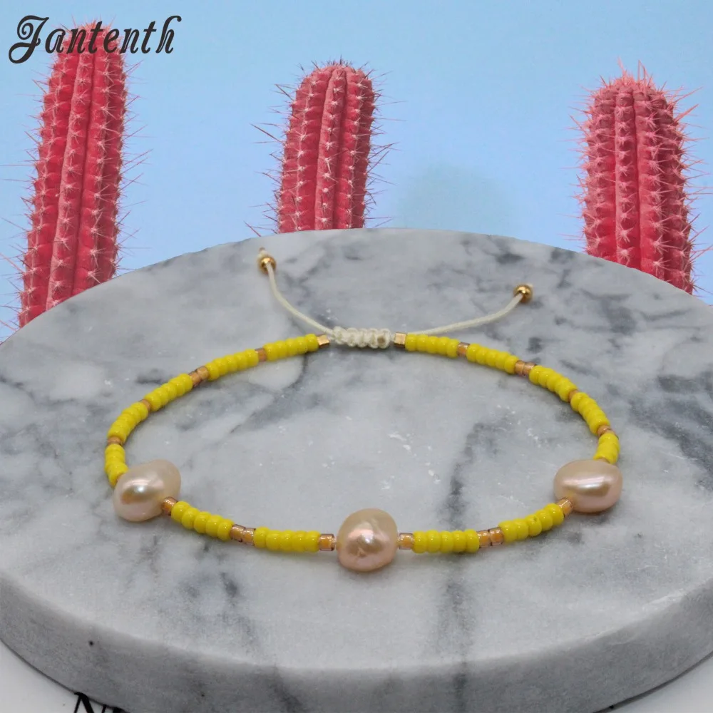 Фото Jantenth Yellow Beads Handmade Bracelet Natural Freshwater Pearl Women Bohemia Style Friend Gifts Nice Package Украшения и Jantenth Yellow Beads Handmade Bracelet Natural Freshwater Pearl Women Bohemia Style Friend Gifts Nice Package Украшения и