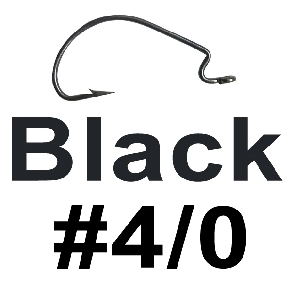 Black 4-0 Cassyaa 10 шт. рыболовные крючки из высокоуглеродистой стали свинцовая головка кривошипный крючок джиг большой кривошипный крючком Мягкая приманка рыболовные аксессуары KXY051 - Цвет: Black 4-0