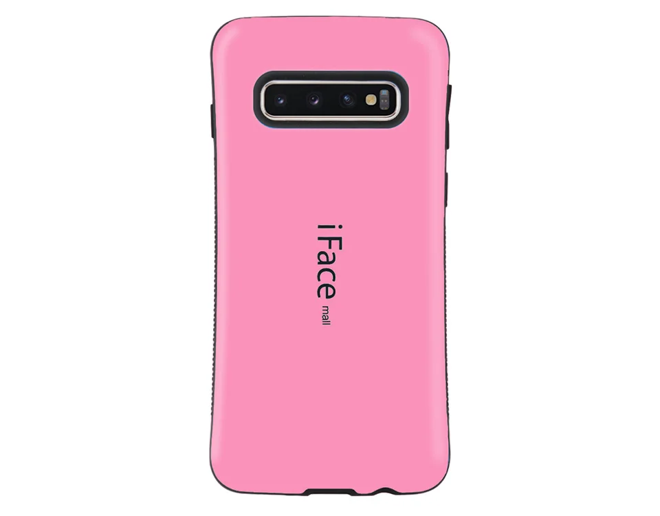 Розовый Противоударный чехол для samsung Galaxy S10 S9 S8 Plus S10e 5G чехол Iface Mall полная защита чехол для samsung Galaxy Note 9 8 чехол - Цвет: Розовый