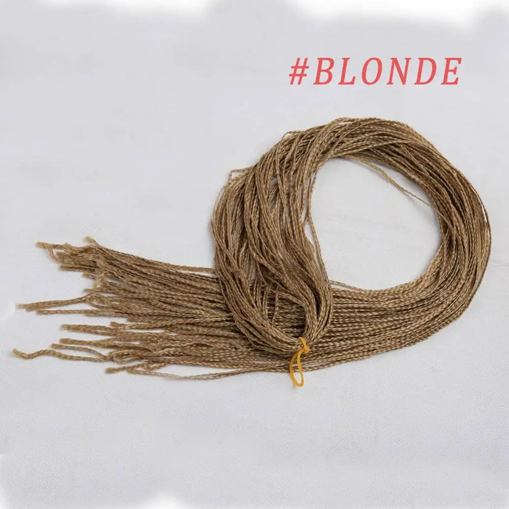 Natural Color Zizi косички, вязанные крючком волосы, коробка, косички, синтетические волосы для наращивания, Россия, популярные, 28 дюймов, косички, волосы, блонд, сенегалс, твист, 28 прядей - Color: Natural Color