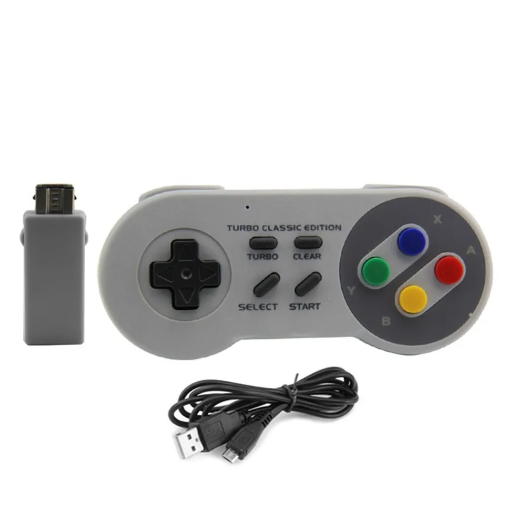Горячая продажа мини SNES 2 4G беспроводной контроллер классический супер хост