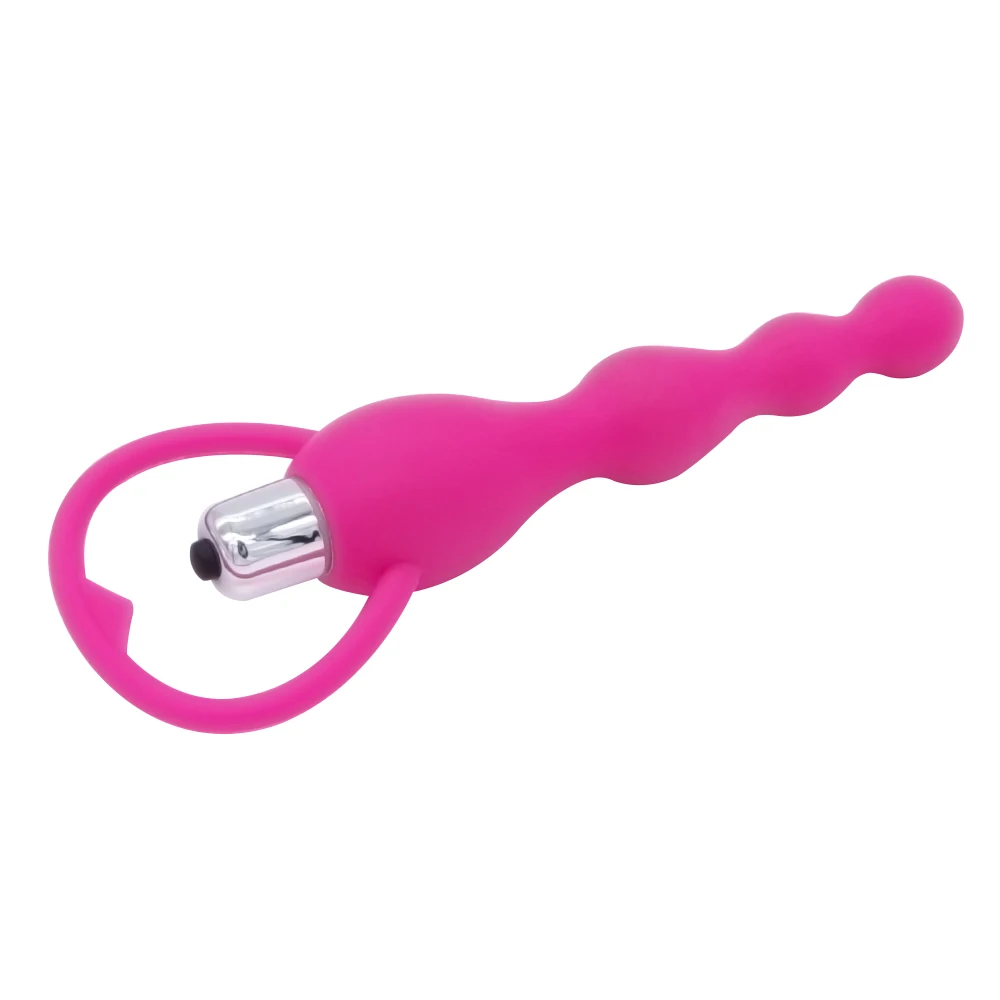 DOMI водонепроницаемый вибратор с длиной 18 5 см мягкие силиконовые Анальные шарики